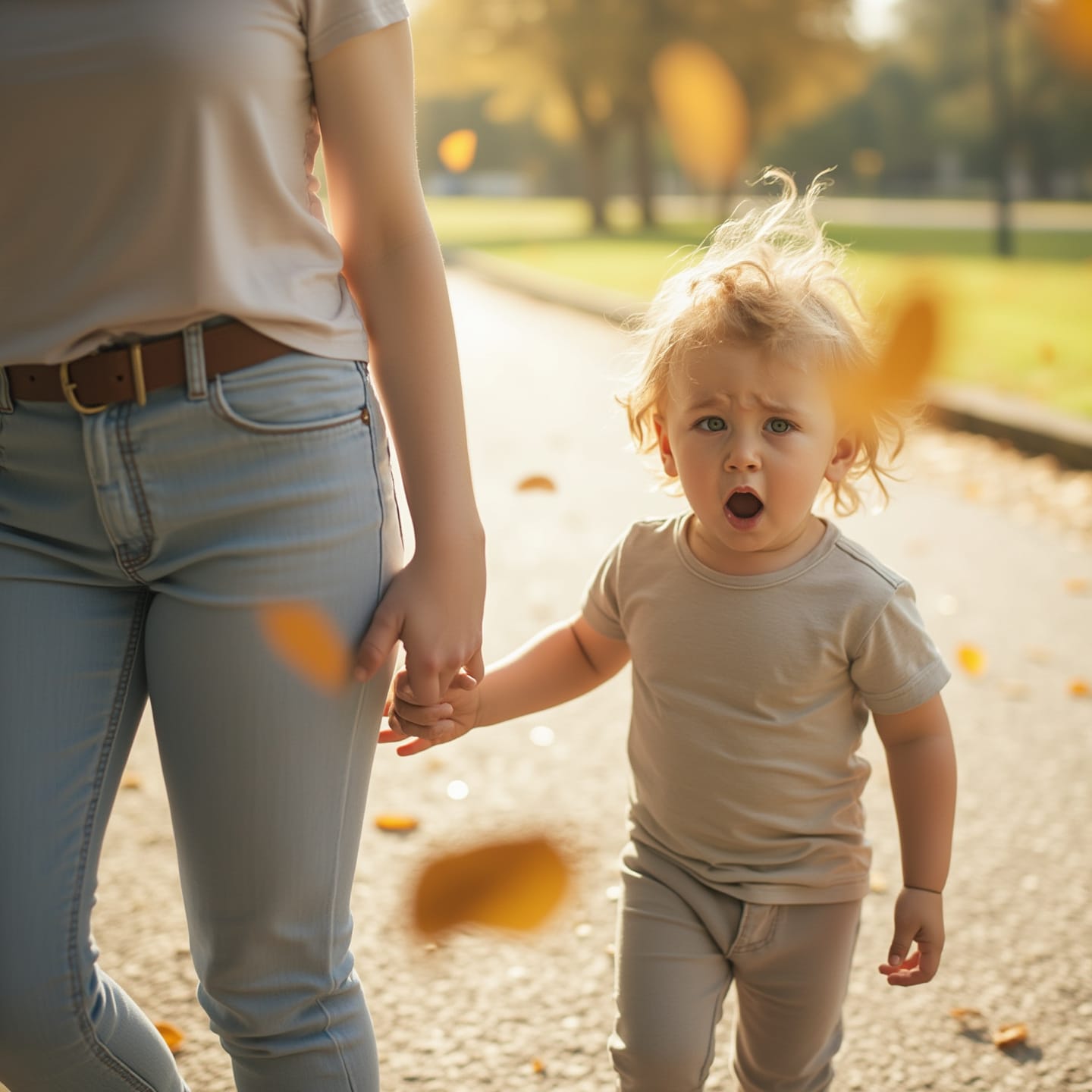 Parent supporting child with anxiety