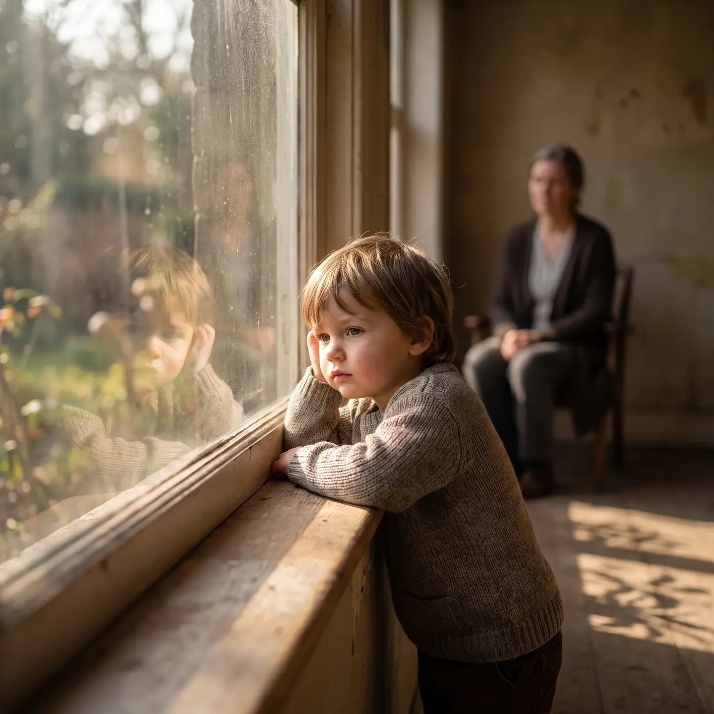 Child self reflecting