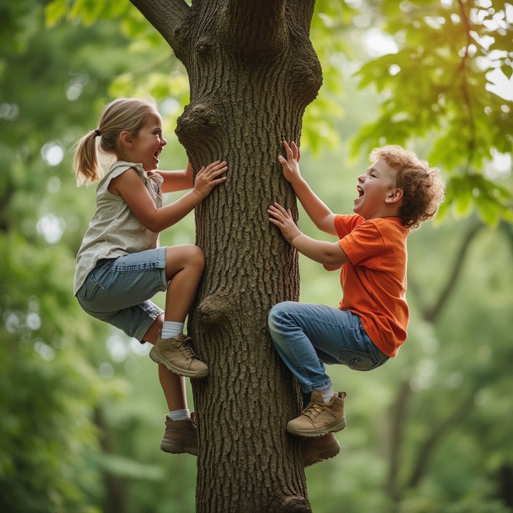 Children Tree Climbing