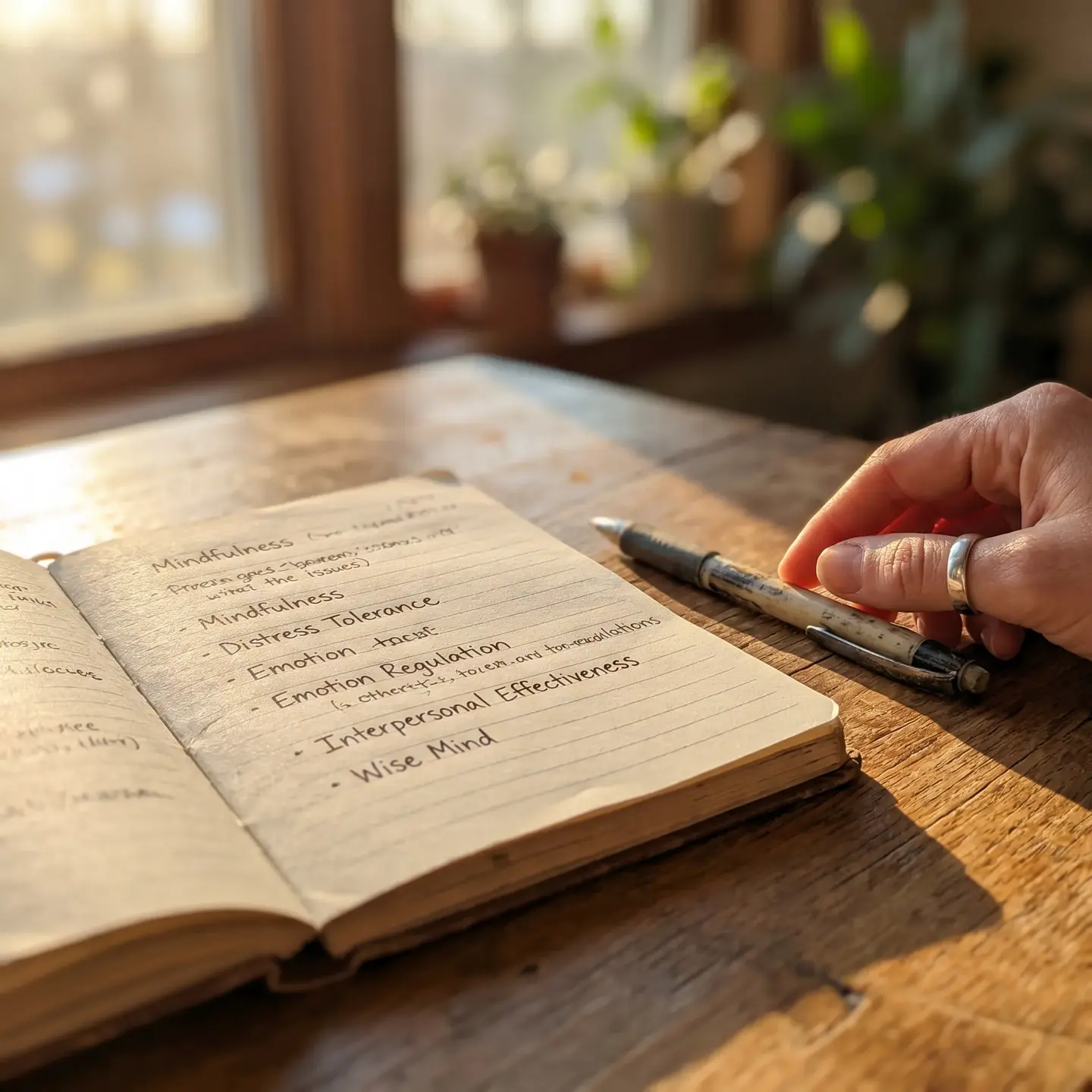 DBT skills learning notebook