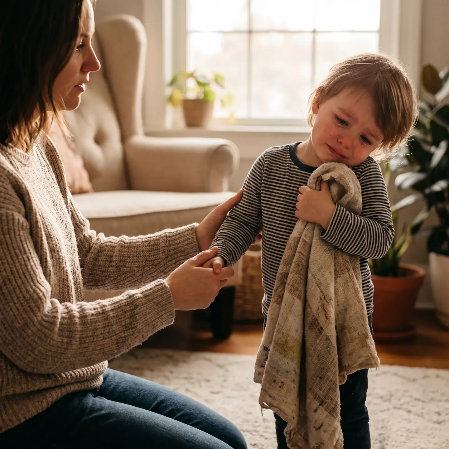 Parent validating child emotions