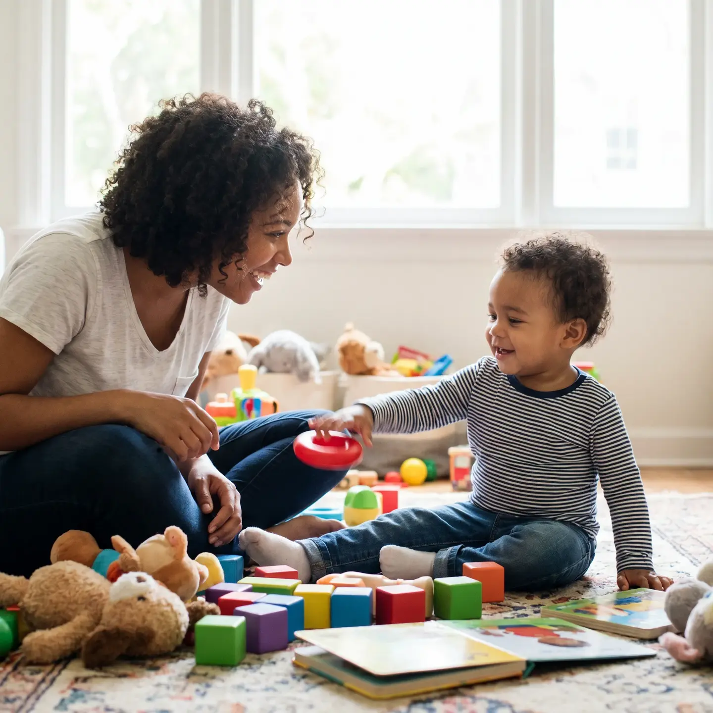 Parent and child connection through play