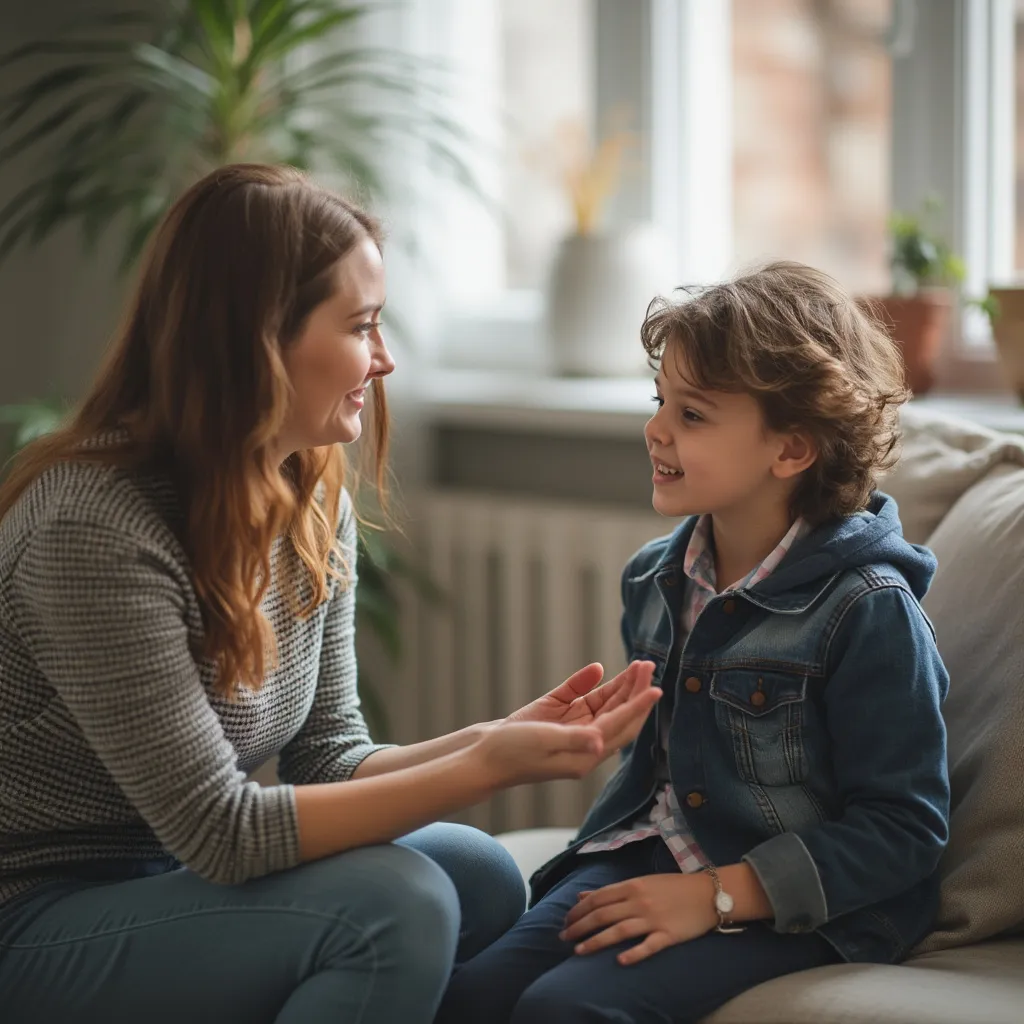 Child and therapist building trust during a therapy session